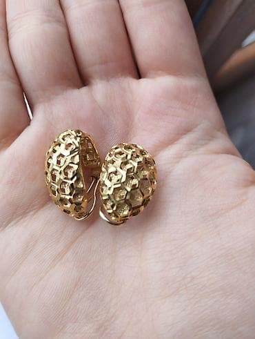 qizil satilir: Sırğa, Sarı qızıl, 750 Əyar, 12 g — 2