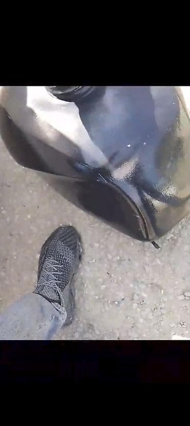 yanacaq ceni: Moped/Motosiklet üçün yanacaq çəni - Material: metal - Rəng: qara — 3