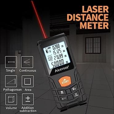 smart açar: Yeni Lazer məsafə ölçən, Hesablama funksiyalı, Ödənişli çatdırılma — 6