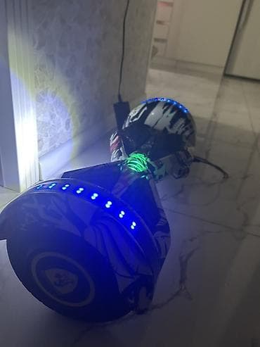 Qrafiti dizaynlı balans skuter (hoverboard) - 6.5" təkərlər, yanlarda — 1