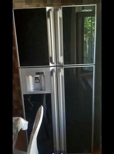 İşlənmiş 4 qapılı Hitachi Soyuducu Satılır, rəng - Qara, Təkərli — 1