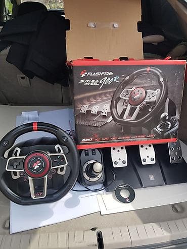 ps4 rul: Flashfire Suzuka Wheel 900R oyun sükan dəsti - 900° fırlanma bucaqlı — 1