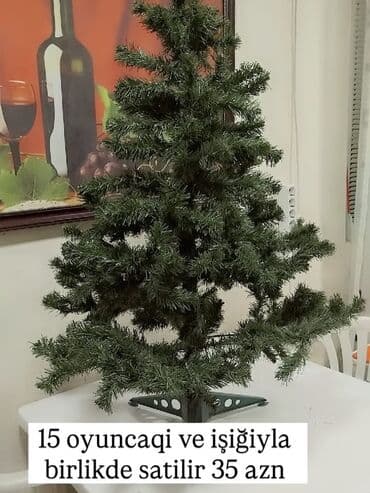 костюмы на хэллоуин в баку: Süni Yeni il şam ağacı – 120 sm - Hündürlük: 120 sm - Komplekt — 2