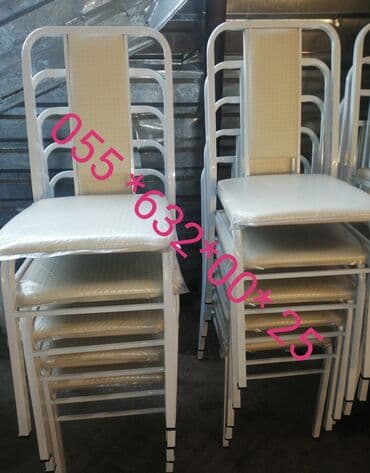 mətbəx oturacaqları: Mətbəx üçün, Yeni, Qatlanmayan, rəng - Ağ Stul — 6