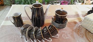 Qəhvə dəsti, rəng - Qəhvəyi