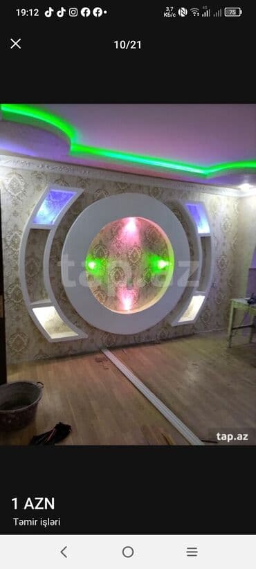 споты потолочные в баку: Təmir tikinti kafel metlax, rəngsaz, alciban suvaq santexnika və — 12