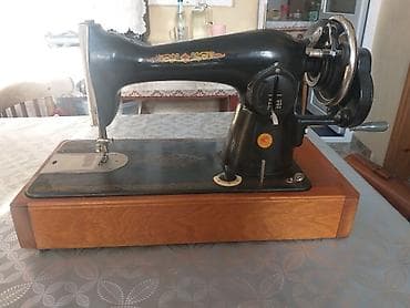 antik pullar: Mexaniki tikiş maşını – retro dizayn - Korpus: möhkəm metal gövdə — 1