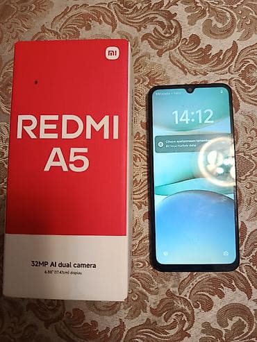 Powerbanklar: Redmi A5, 128 GB, rəng - Qara, Sensor, İki sim kartlı, Face ID — 1
