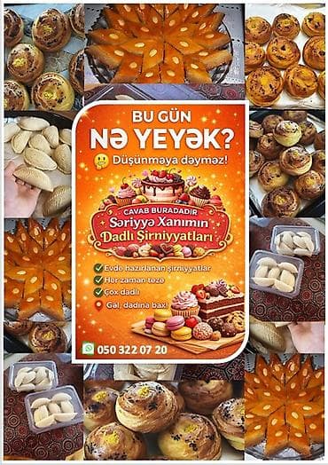 Ləpələr: Məhsul: Ənənəvi ev istehsalı şirniyyat və çörək məmulatları Təsvir: - — 5
