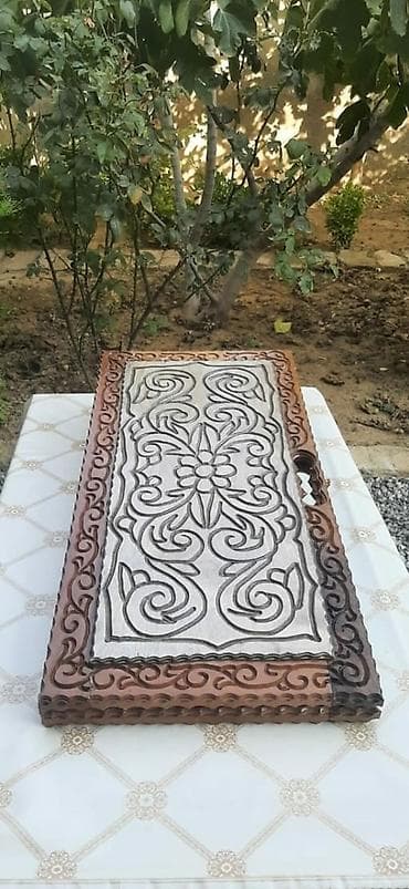 kross evado 3: Əl işləri ilə oyma naxışlı taxta nərd taxtası - Material: bərk ağac — 7