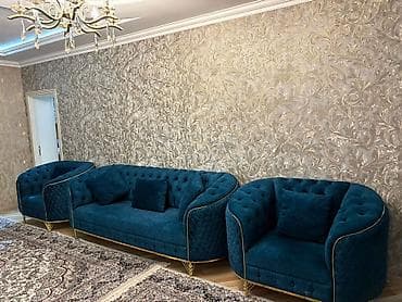saloglu mebel gence: Yeni, Divan, 2 kreslo, Bazasız, Açılmayan — 1