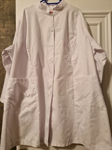 həkim paltarı: Hekim xalati boyuk olcu tezedir,qalin material,medis firmasi.52,54,56 — 3