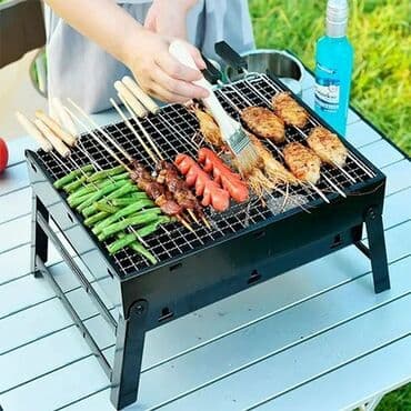 manqal dəmir: Manqal ölçüsü•35x27x20sm (32azn) ölçüsü•43x29x23sm (35azn) paslanmaz — 2