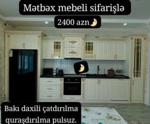 optimal kombi qiymetleri: 🟣Yeni mətbəx mebeli 🆘 *1 pqm görə qiymətlər* 🟣Mat Laminat *180 azn* — 1