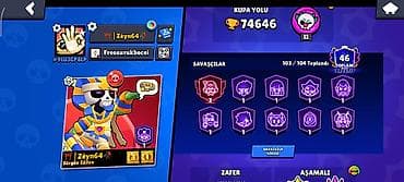 Brawl Stars hesabı – yüksək trophy və nadir kontentlə dolu - Kupa — 2