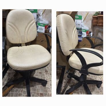 спинка для офисного кресла: С колесиками, Рукояти не регулируются, Ткань — 1