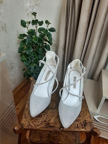 Tuflilər, Ölçü: 36, rəng - Gümüşü, İşlənmiş — 2