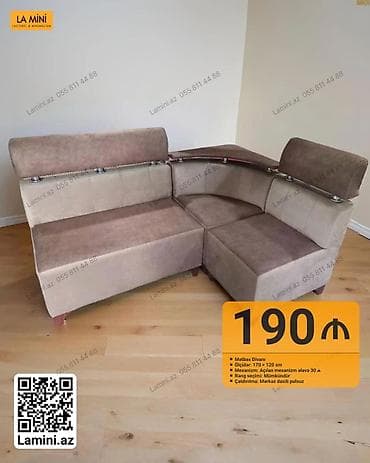 metbex wkafi: Künc divan, Açılan, Parça, Şəhərdaxili pulsuz çatdırılma — 1