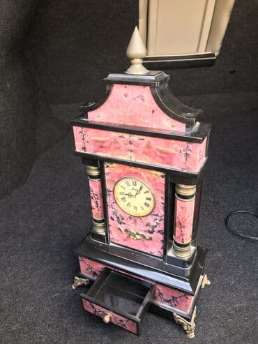 антикварные часы настенные: Mərmər saat ve 2 eded şamdan, təzə kimidir — 3