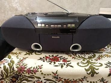 lg smart pult: PHILIPS portativ musiqi mərkəzi/boombox kaset və Fm radio ishliyir — 1