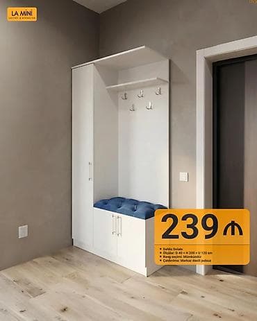 Dəhliz Dolabı – La Mini - Model: Dəhliz üçün kombinə olunmuş dolab və
