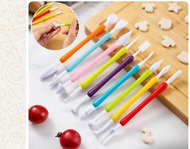 Mexaniki əl alətləri: Fondan/qlazur modelləmə dəstləri – 12 ədəd - Tort, kapkeyk və peçenye — 1