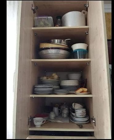 metbex mebeleri: Mətbəx şkafı – çoxfunksiyalı, hündür və geniş saxlama sistemi. ölcü — 3