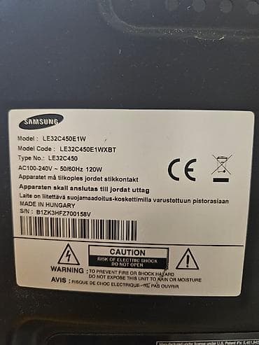 galaxy tab a8: İşlənmiş Televizor Samsung LED ekran 32" HD (1366x768), Ünvandan götürmə — 2