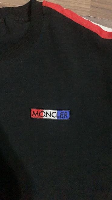 yun corab: Futbolka, Moncler, XL, rəng - Qara — 2