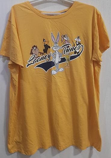 Looney Tunes qadın T‑şörtü - Rəng: sarı - Ön hissədə Looney Tunes — 1
