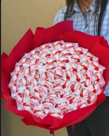 Quruducular: Hədiyyəlik buketlər – şokolad və aksesuar kompozisiyaları - Raffaello — 3