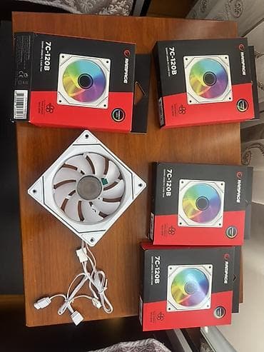 Rampage 7C-120B – 120 mm ARGB korpus fanı (ağ) - Ölçü: 120 mm - Rəng
