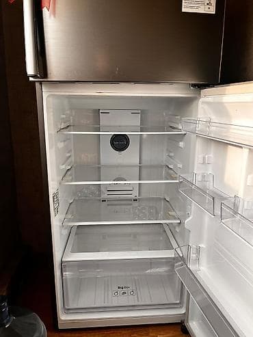 Soyuducular: İşlənmiş 2 qapılı Samsung Soyuducu Satılır, rəng - Gümüşü, Təkərli — 3