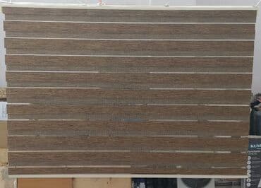 Занавески и тюли: Zebra jalüz, qəhvəyi rəngdədir. Bu jalüzlər evin və ya ofisin — 1