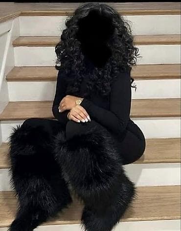 deri lekesi: Çəkmə, Ölçü: 37, rəng - Qara, İşlənmiş — 1