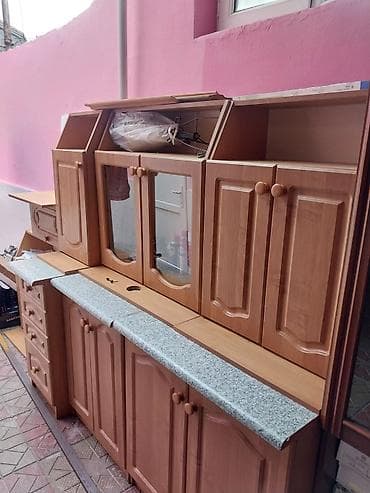 eca kombi proteus plus: Mətbəx mebel dəsti(rakovina yoxdur) - Klassik üslubda, açıq qoz — 3