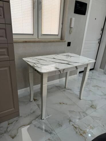 mərmər masa: Klassik masa, Açılmayan, Mərmər, Dördbucaq masa — 8