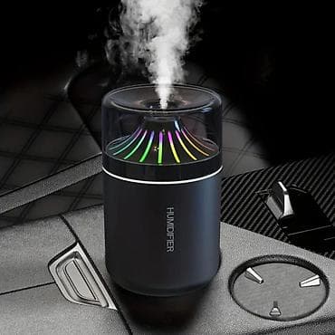 ev kinoteatri: Mini Ultrasonik Hava Rütubətləndirici – LED işıqlı, portativ, USB — 2