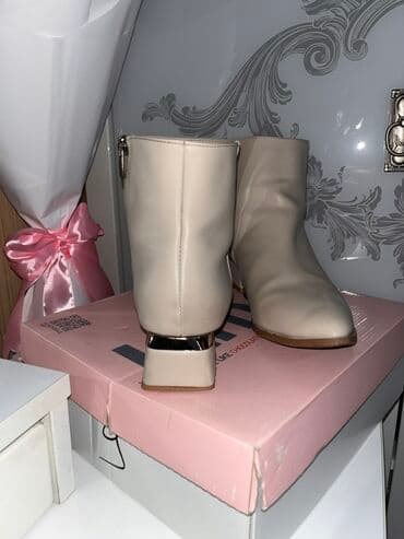 platforma qadın krossovkaları: Ölçü: 39, rəng - Bej, İşlənmiş — 3