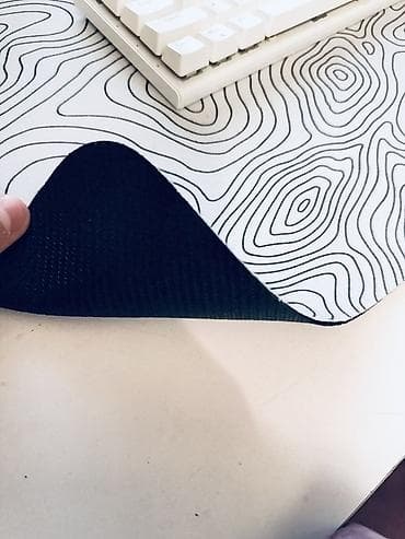 Qələmlər: Böyük ölçülü masaüstü mousepad - Rəng/Naqiş: Ağ fon üzərində kontur — 3