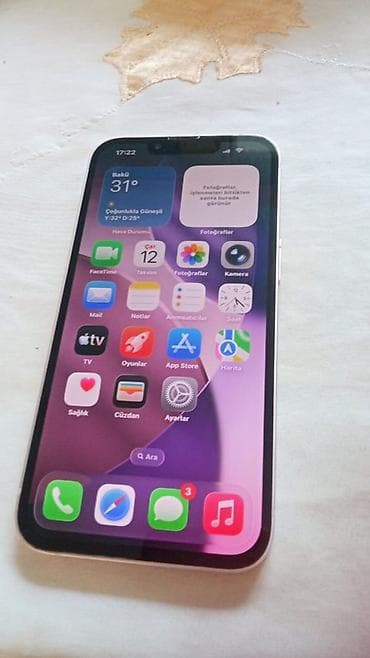 islenmis printer satisi: IPhone 13, 128 GB, Çəhrayı, Face ID — 2