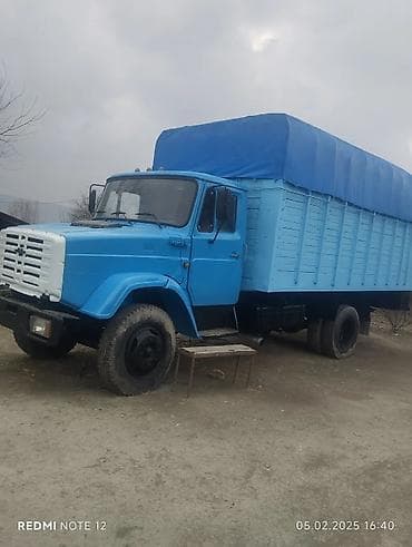 mercedes 320 cdi: Tentli yük kuzovu olan ZİL yük maşını və qoşqu dəsti. Şəkillərdə mavi — 4