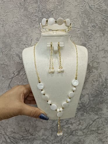 Eynəklər: Təbii daşlardan hazırlanmış zərgərlik dəstləri - Tərkib: müxtəlif — 4