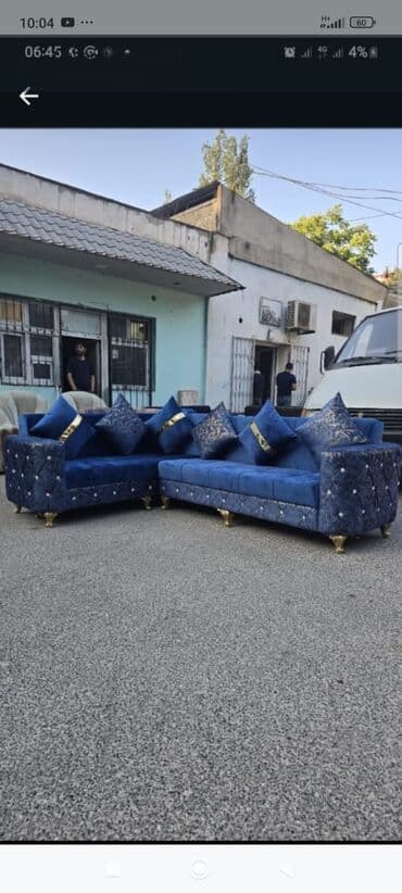 xacmaz divan: Диван, Новый, Раскладной, С подъемным механизмом, Ткань, Бесплатная доставка на адрес — 8