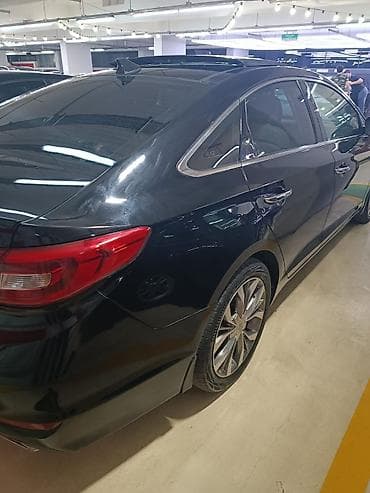 азербайджан авто: Hyundai Sonata sedan - Kuzov: qara rəng, aerodinamik xətlər, xrom ön — 7