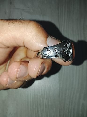 zikr ring: Üzük, Gümüş, Əqiq — 8