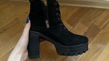 botlar: Ölçü: 39, rəng - Qara, İşlənmiş — 3