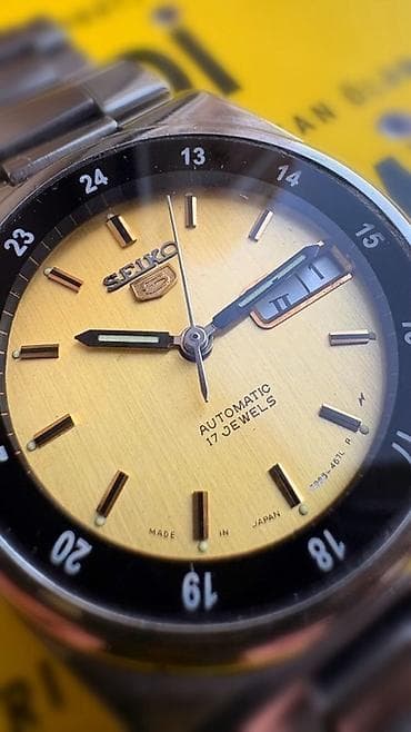 17: Seiko 5 avtomatik qol saatı - Mexanizm: Avtomatik (SEIKO 5 seriyası) — 5