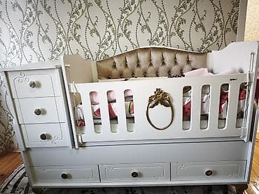 istikbal beşik modelleri: Oğlan və qız üçün, Dördbucaq, Beşik, Dəstsiz, Matrassız, Yellənmə mexanizm ilə — 2