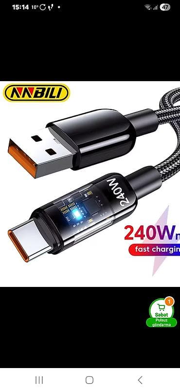 Kabel Type C (USB-C), Yeni lalafo.az -da Kabel Type C (USB-C), Yeni